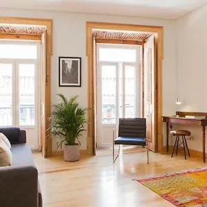 Charming Flat With Balconies Chiado District 2 Bedrooms & Ac 19th Century Building Apartment
